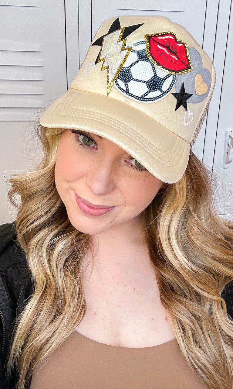 Soccer Patch Trucker Hat