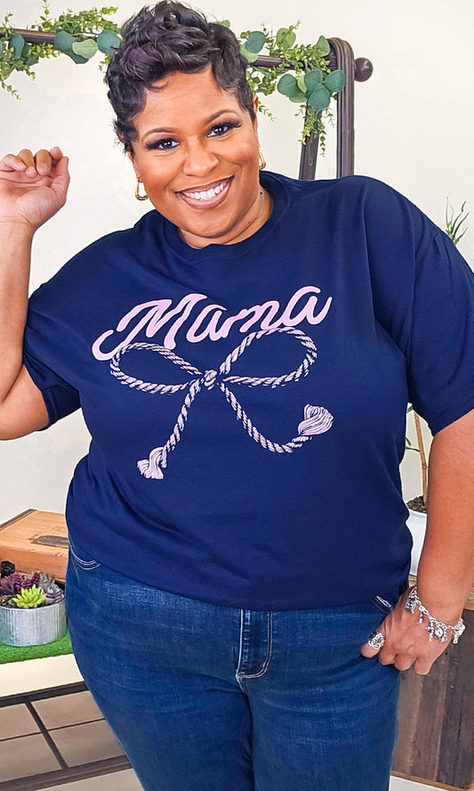 Mama Rope Bow Shirt