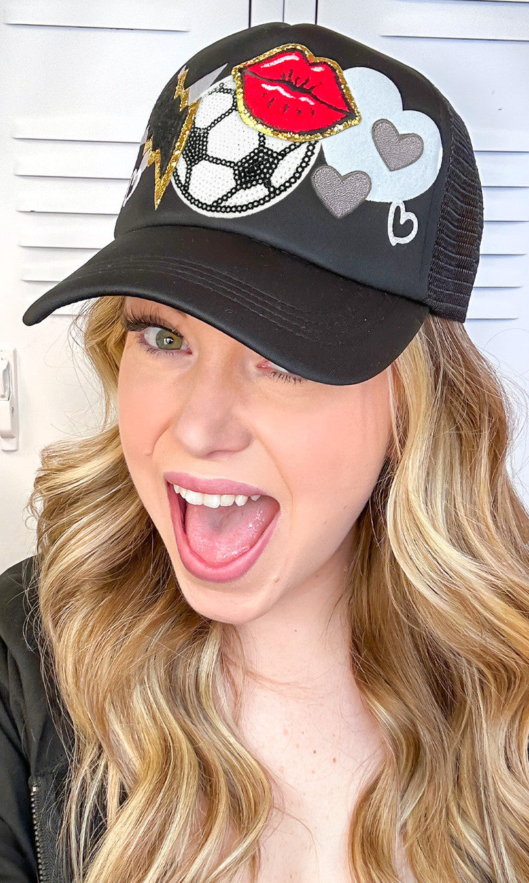 Soccer Patch Trucker Hat