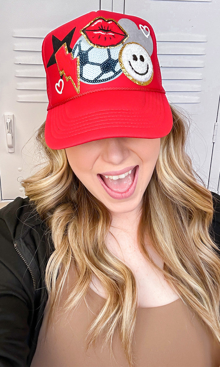 Soccer Patch Trucker Hat