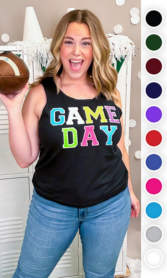 Soft Chenille Game Day Tank Top