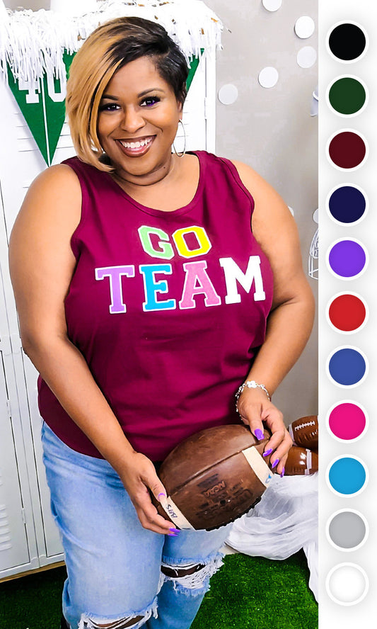 Soft Chenille Go Team Tank Top