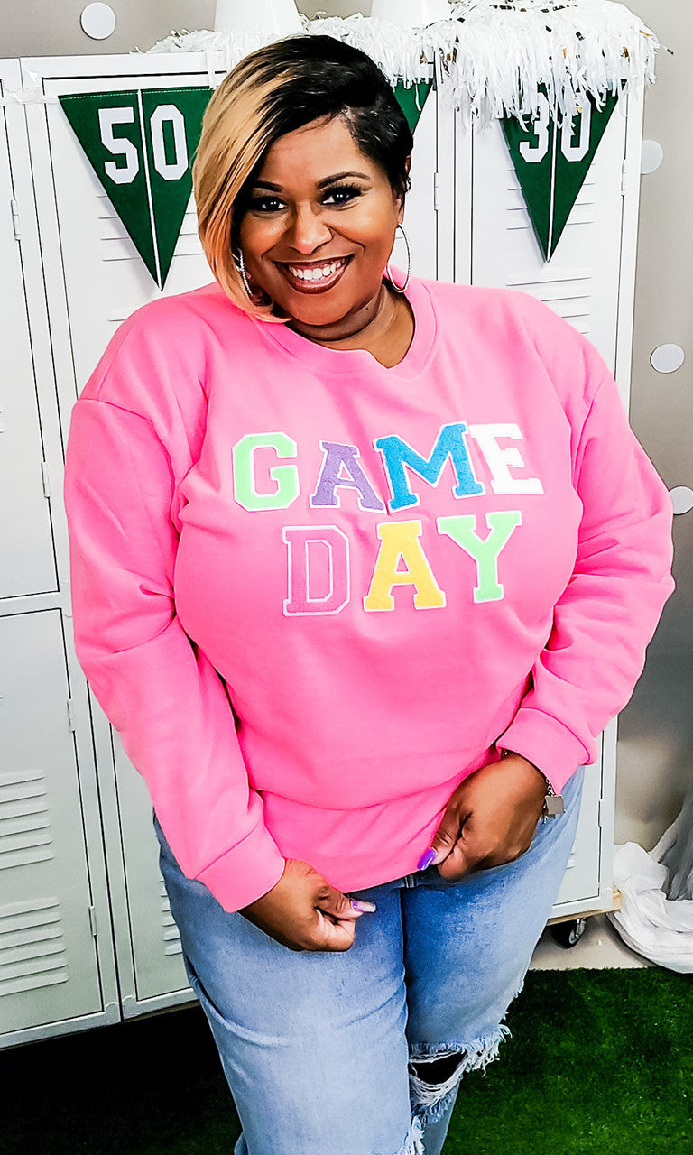 Soft Chenille Game Day Sweatshirt