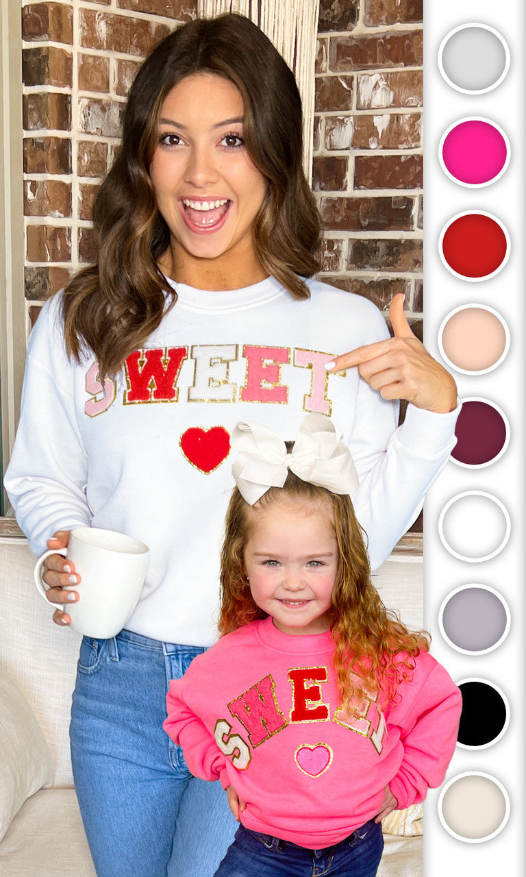 Sweet Heart Ideal Chenille Sweatshirt