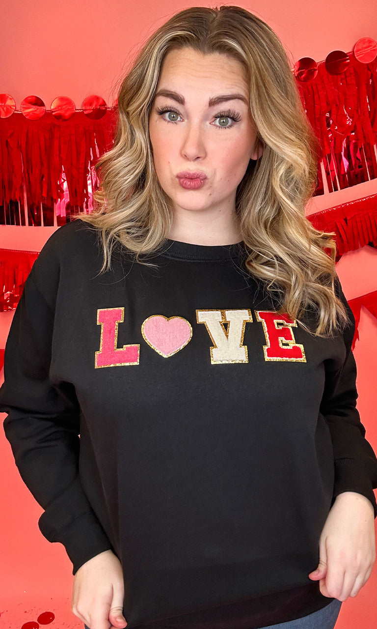 Big Letter Heart Sweatshirt