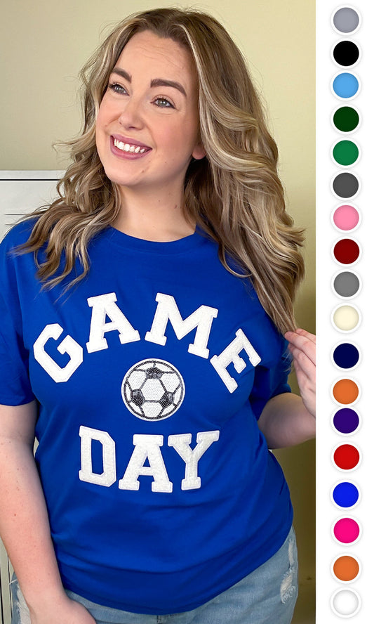 Game Day Sparkle Soccer Adult T-Shirt