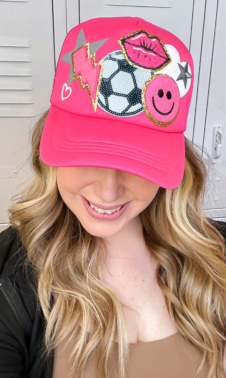 Soccer Patch Trucker Hat