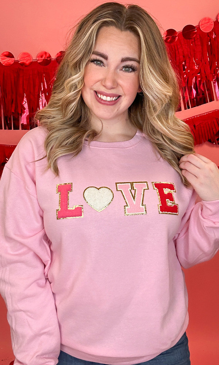 Big Letter Heart Sweatshirt