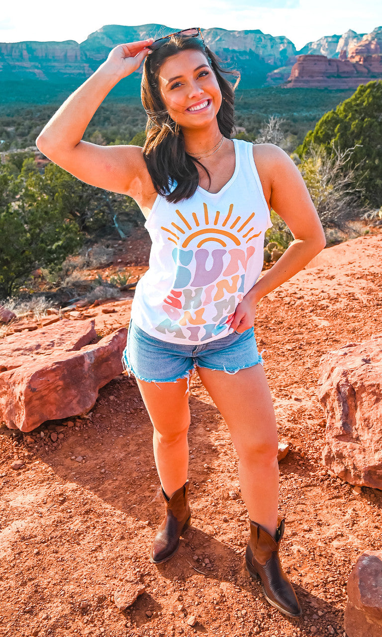 Colorful Sunshine on My Mind Tank
