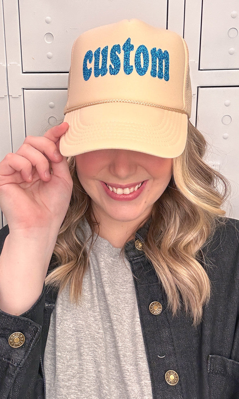 Glitter Custom Trucker Hat