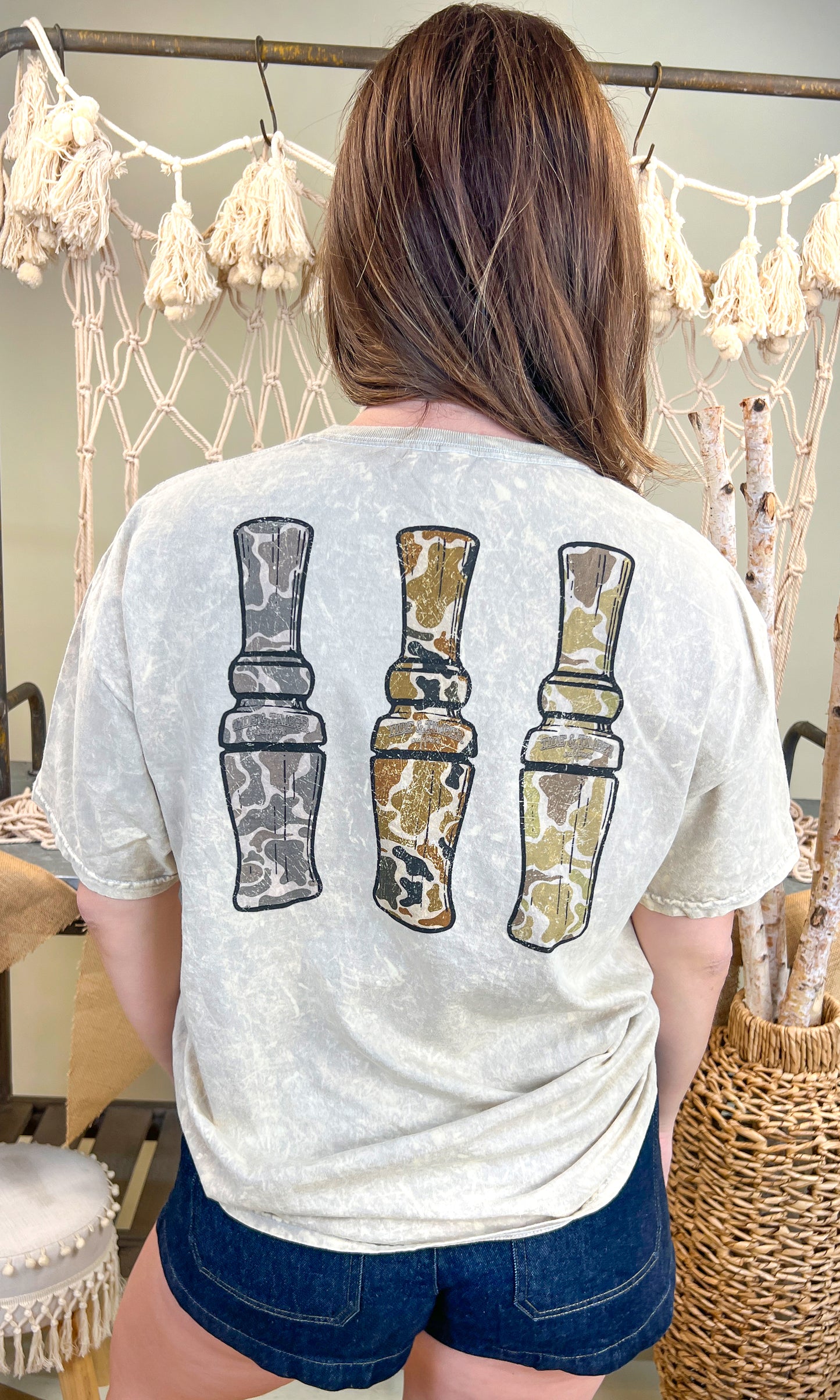 Duck Calls Mineral Washed Graphic Shirt