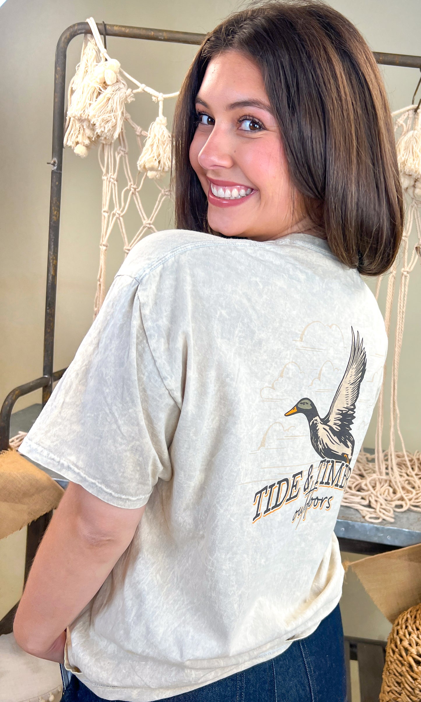 Flying Duck Mineral Washed Graphic Shirt