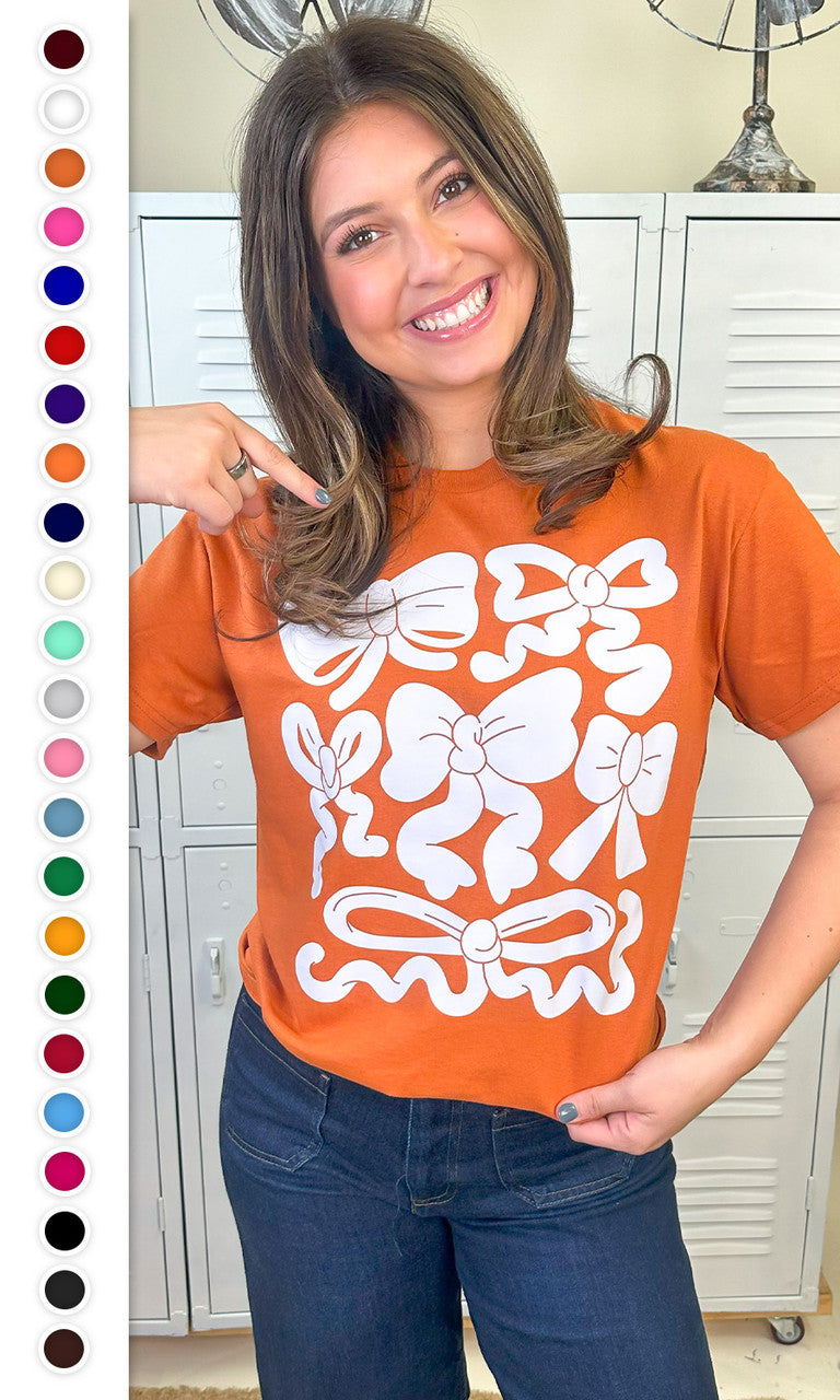 Funky Bows Graphic T-Shirt