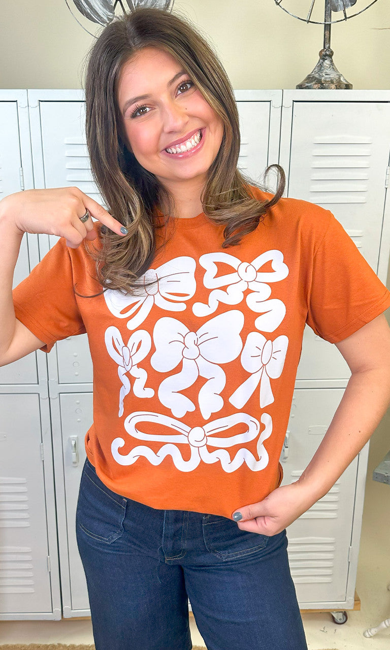 Funky Bows Graphic T-Shirt