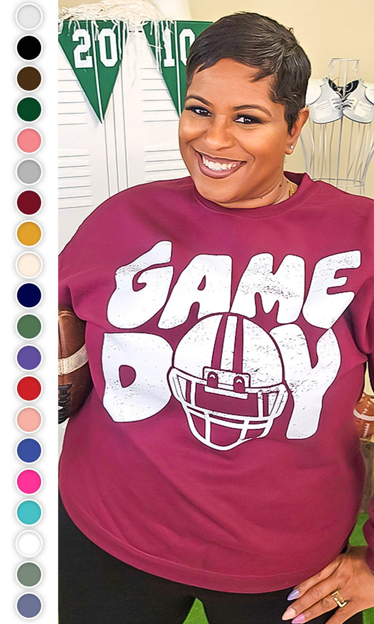 Game Day Football Helmet Graphic Sweatshirt