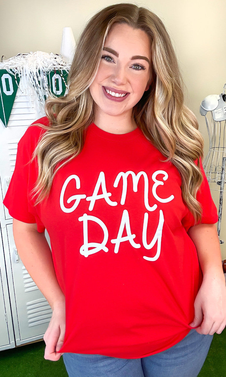 Game Day Script Puff Graphic Shirt