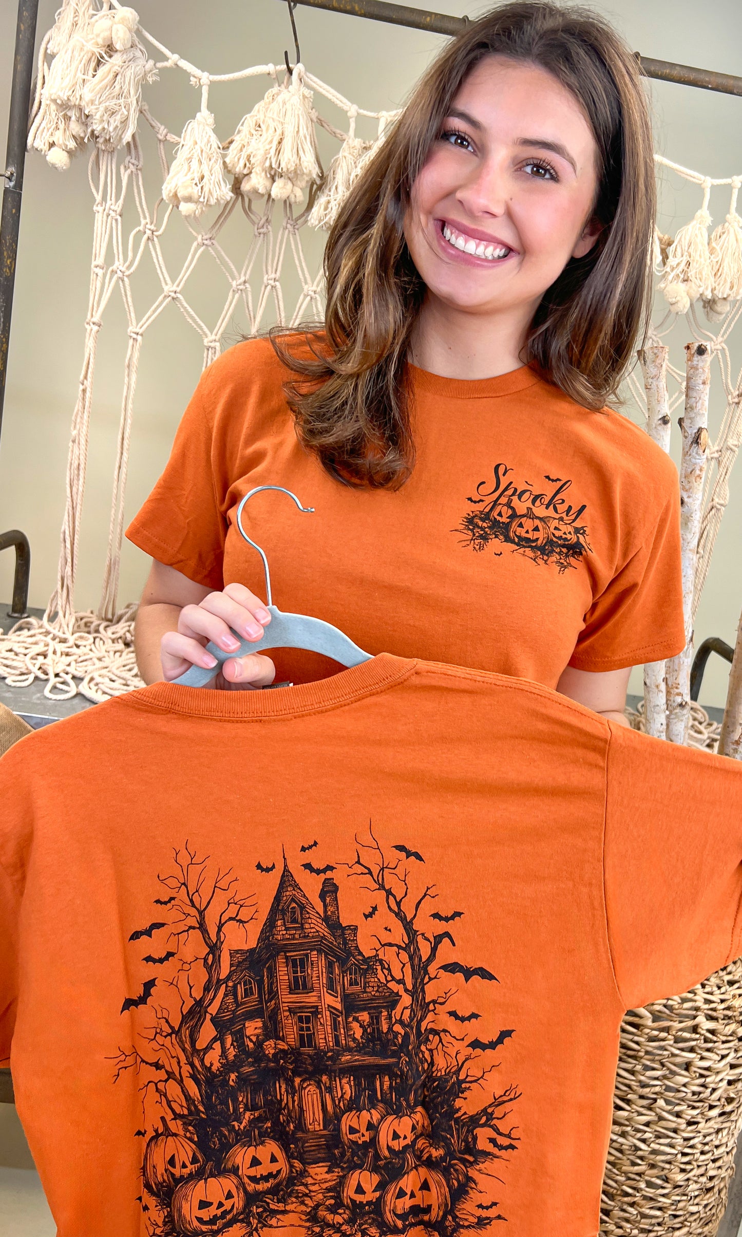 Haunted House Spooky Graphic T-Shirt