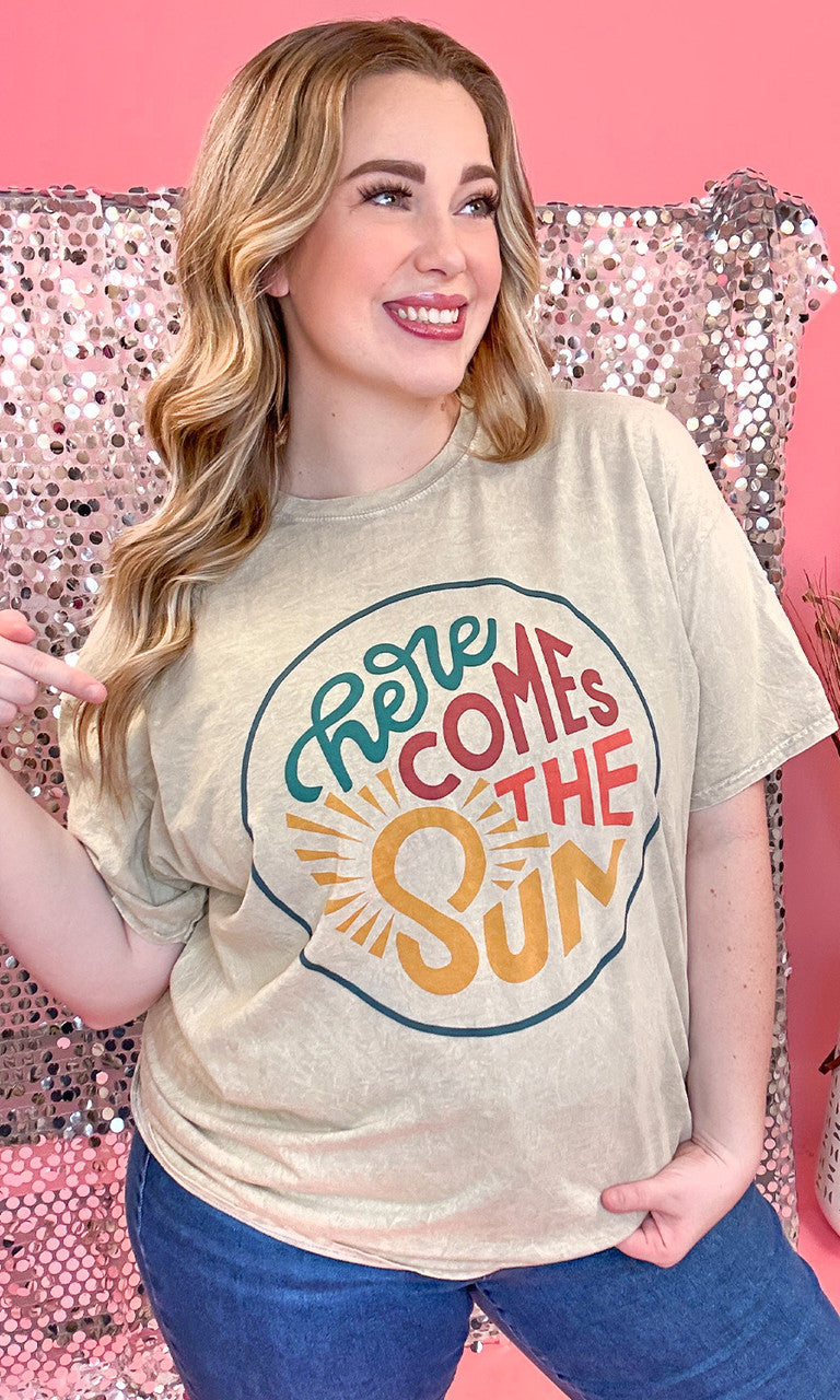 Here Comes the Sun Mineral Washed Shirt