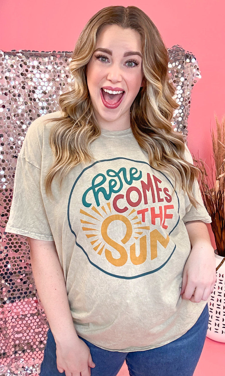 Here Comes the Sun Mineral Washed Shirt