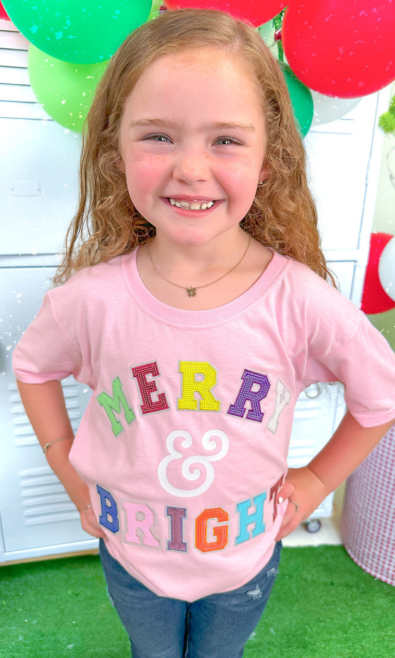 Merry and Bright Sequin Graphic T-Shirt