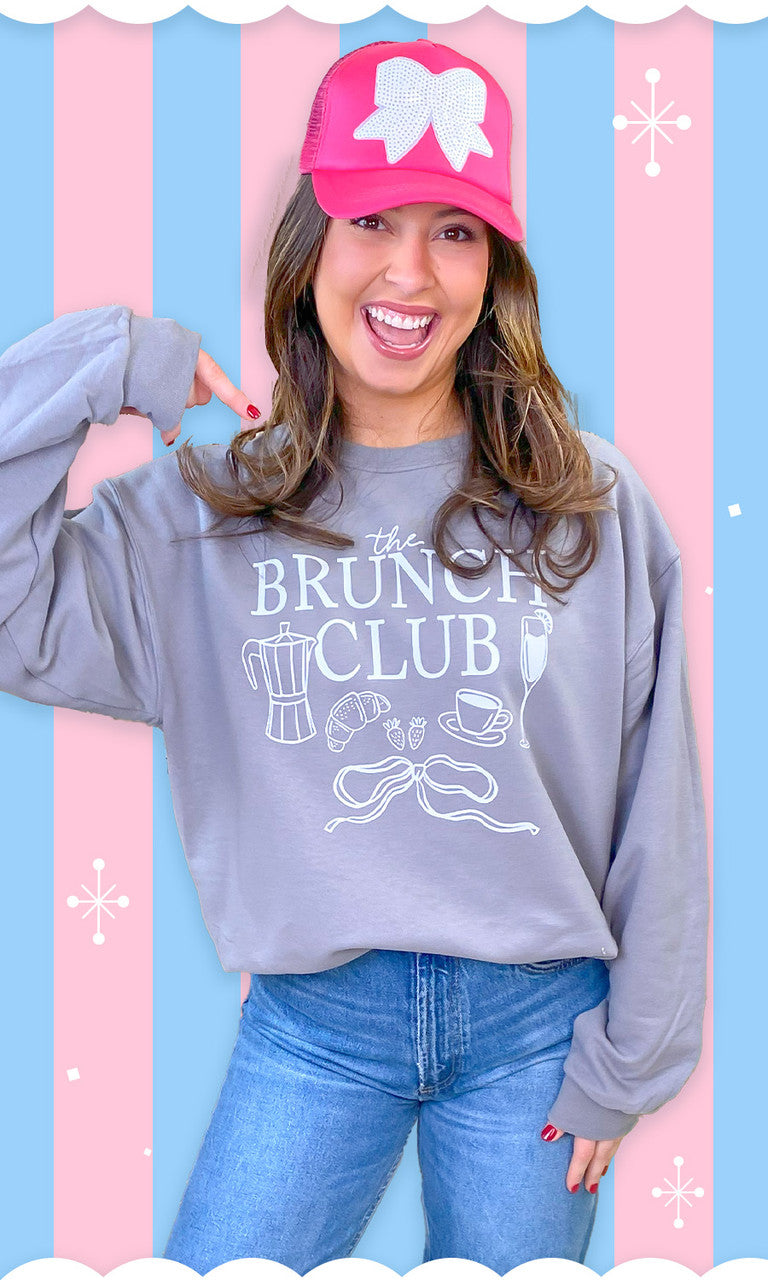 The Brunch Club Doodle Graphic Sweatshirt