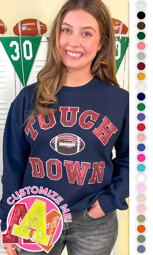 Touch Down Sequin Graphic Sweatshirt