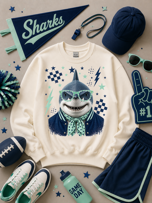 Varsity Specs Rhinestone Custom Spirit Graphic Sweatshirt