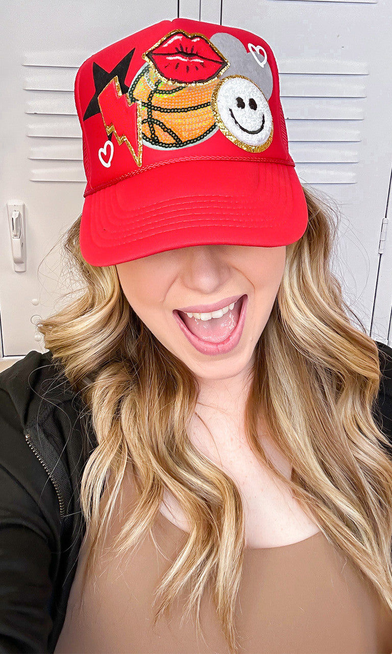 Basketball Patch Trucker Hat