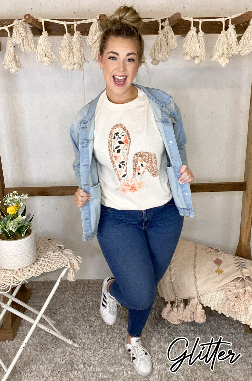 Floral Bunny Ears T-Shirt