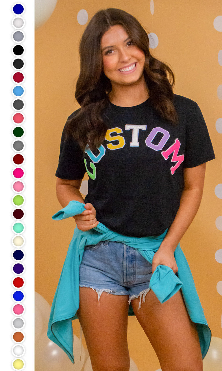Soft Chenille Custom T-Shirt