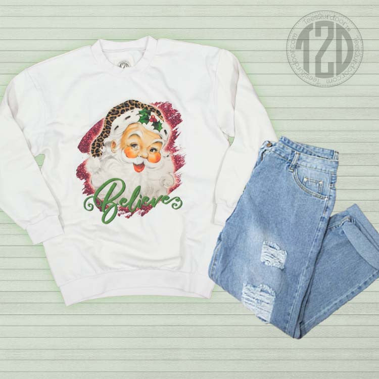 Vintage Believe Santa T2D Sweatshirt