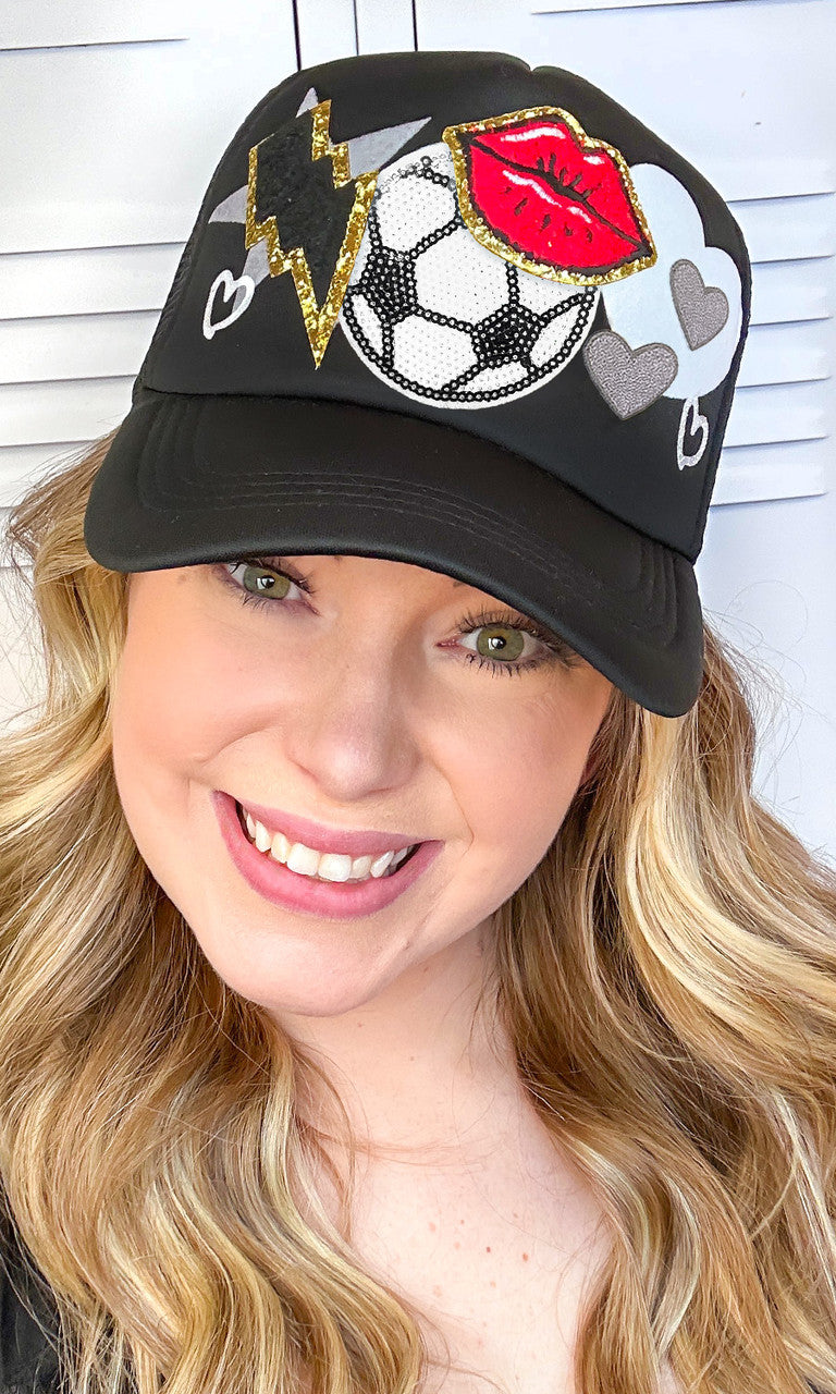 Soccer Patch Trucker Hat