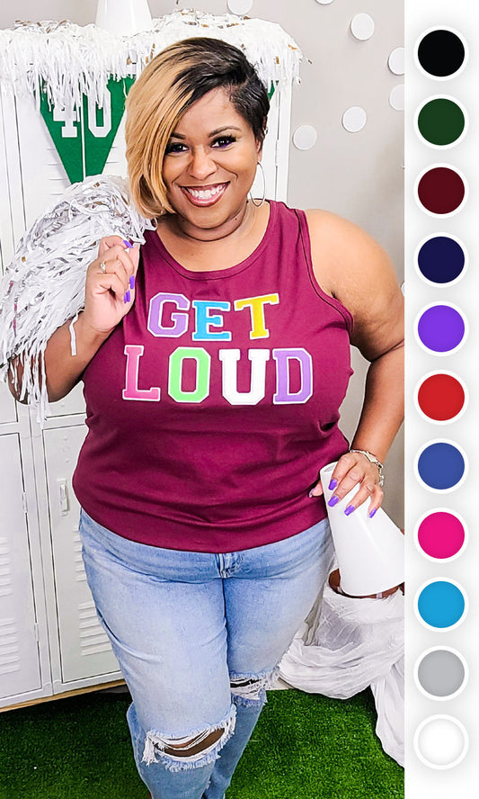 Soft Chenille Get Loud Tank Top