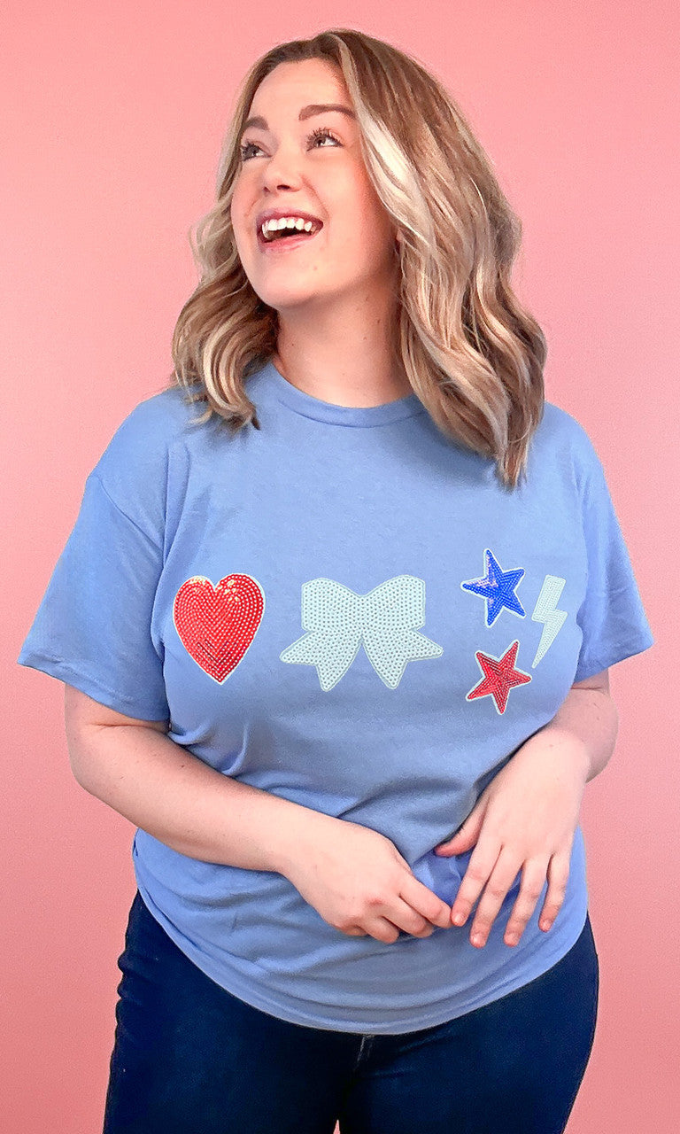 Red, White and Blue Sparkle Things Shirt
