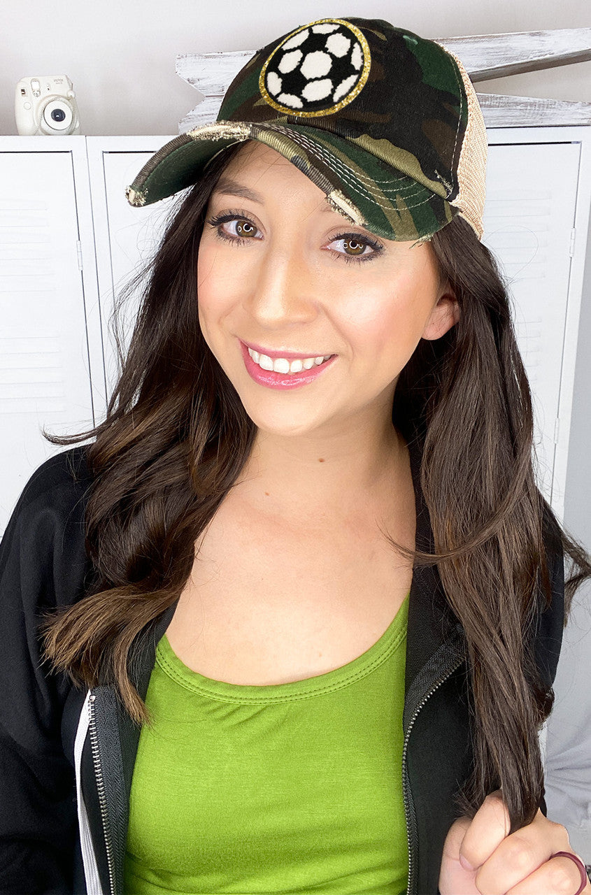 Soccer Ideal Chenille Vintage Hat