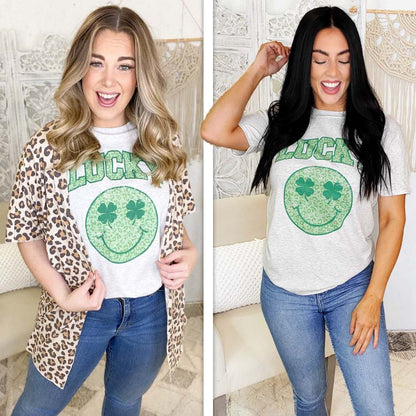 St. Patrick's Day Lucky Smiley T-Shirt