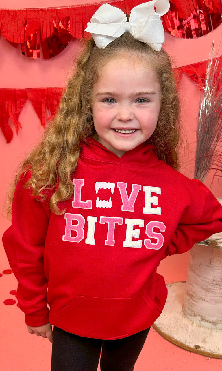 Soft Chenille Love Bites Youth Hoodie
