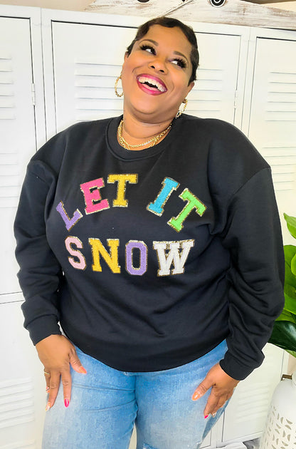 Let it Snow Chenille Sweatshirt