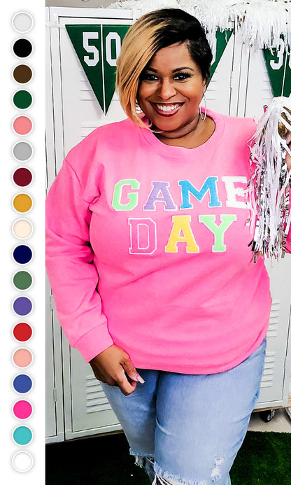 Soft Chenille Game Day Sweatshirt