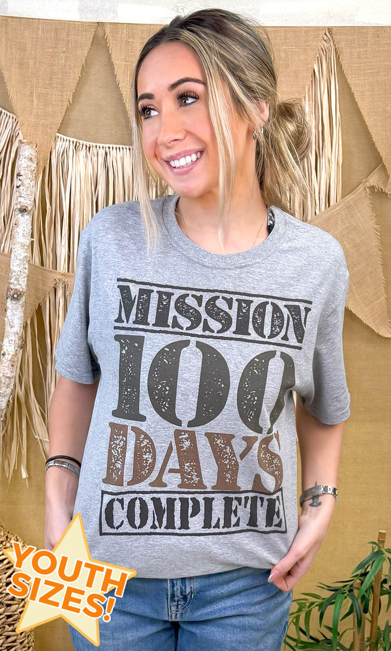 100 Days Complete School Graphic T-Shirt