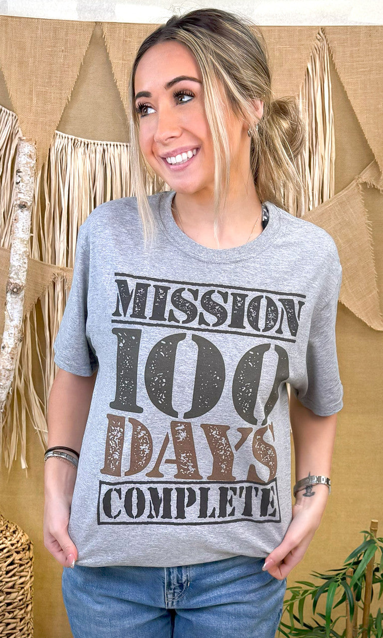 100 Days Complete School Graphic T-Shirt
