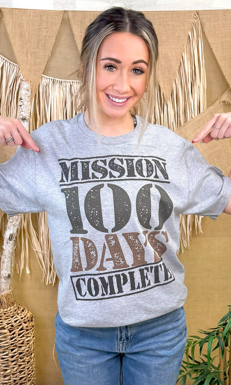 100 Days Complete School Graphic T-Shirt