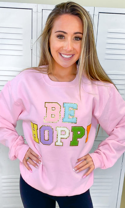 Ideal Chenille Be Hoppy Easter Adult Sweatshirt