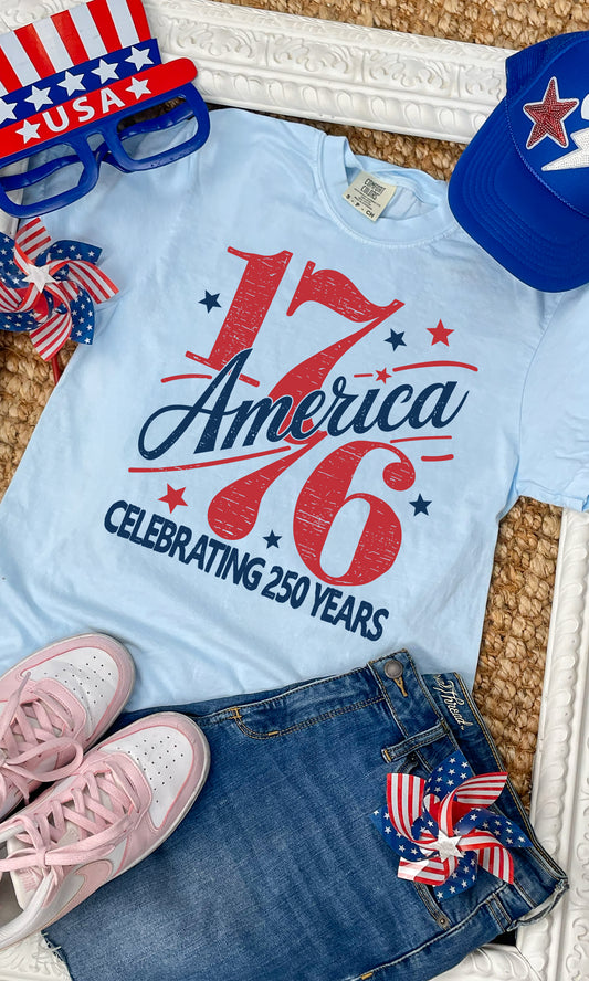 1776 America Comfort Color Graphic T-Shirt