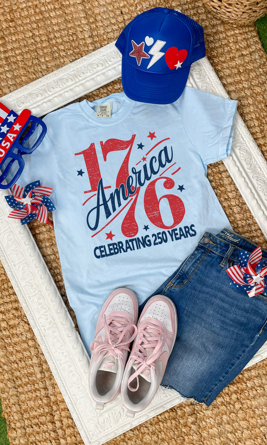 1776 America Comfort Color Graphic T-Shirt