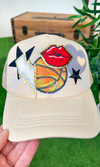 Basketball Patch Trucker Hat