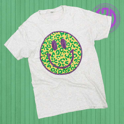 Mardi Gras Smiley T-Shirt