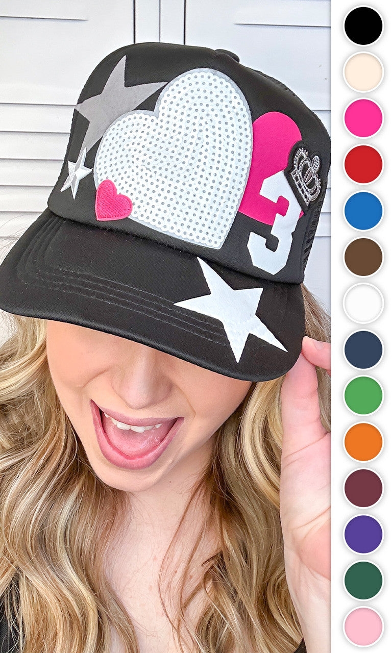 Number Patch Trucker Hat