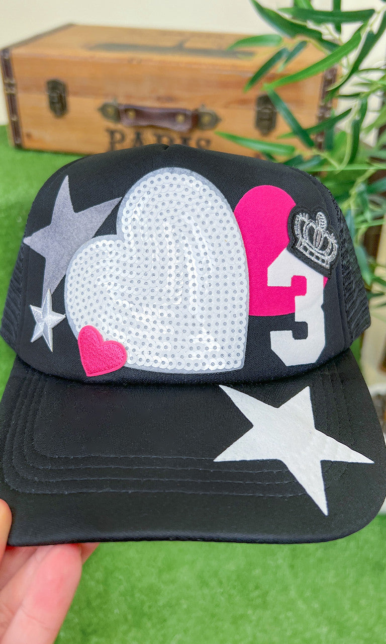 Number Patch Trucker Hat