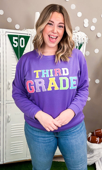 Soft Chenille Grade Level Sweatshirt